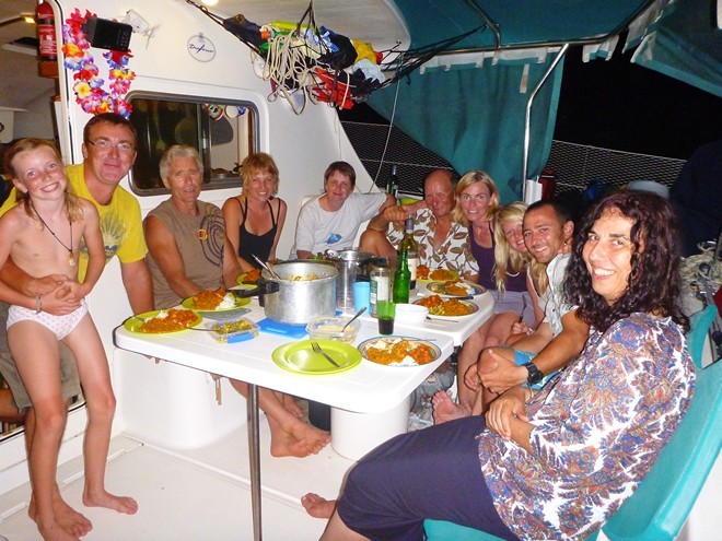 We had a shared meal most weekends - Volunteer story © OceanWatch